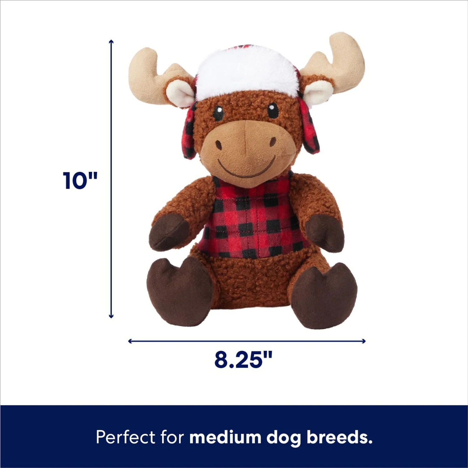Frisco Holiday Cozy Moose Plush Squeaky Dog Toy Frisco Holiday Cozy Moose Plush Squeaky Dog Toy -Pet Store 360934 PT1. AC SS1800 V1695045372