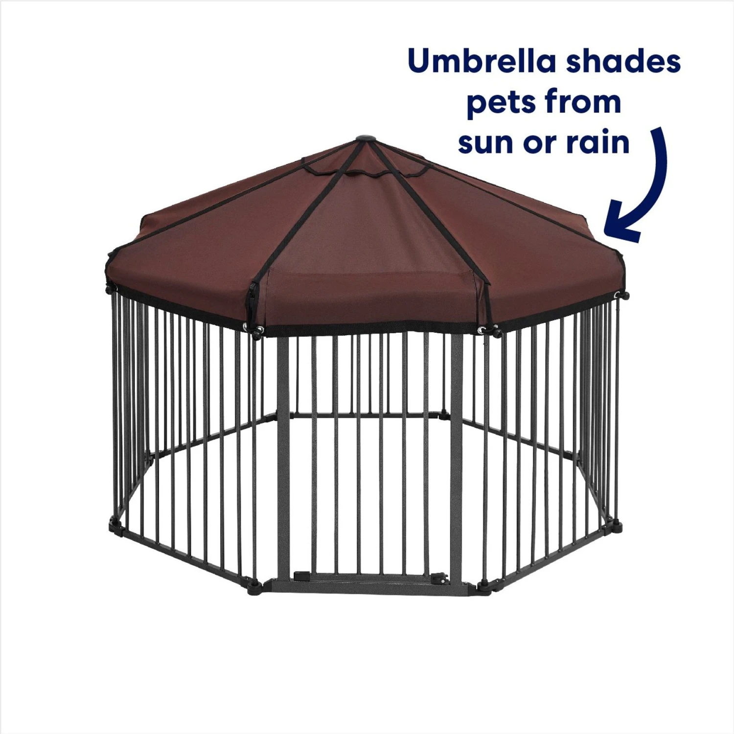 Frisco Outdoor Galvanized Steel 8-Panel Configurable Gate and Playpen with Oxford Roof Frisco Outdoor Galvanized Steel 8-Panel Configurable Gate And Playpen With Oxford Roof -Pet Store 507086 PT2. AC SS1800 V1669212042