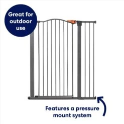 Frisco Outdoor Steel Arch Extra Tall Auto-Close Dog Gate -Pet Store 507102 PT2. AC SS1800 V1669212041