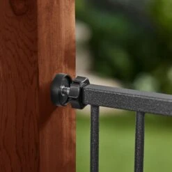 Frisco Outdoor Steel Arch Extra Tall Auto-Close Dog Gate -Pet Store 507102 PT5. AC SS1800 V1668736374