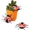 Frisco Spring Potted Plant And Ladybugs Interactive Plush Cat Toy With Catnip -Pet Store 541542 MAIN. AC SS1800 V1670608497