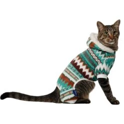 Frisco Fairisle Cozy Plush Fleece Dog & Cat PJs, Green -Pet Store 719054 PT2. AC SS1800 V1692193162