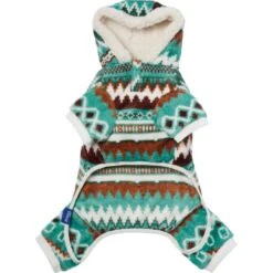 Frisco Fairisle Cozy Plush Fleece Dog & Cat PJs, Green -Pet Store 719054 PT5. AC SS1800 V1692720277