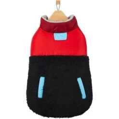 Frisco Medium Weight Retro Colorblock Mixed Media Dog & Cat Coat -Pet Store 719462 PT3. AC SS1800 V1692978911