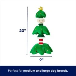 Frisco Holiday Elf In A Tree Bungee Plush Squeaky Dog Toy 3 Frisco Holiday Elf In A Tree Bungee Plush Squeaky Dog Toy -Pet Store 739846 PT1. AC SS1800 V1694809430