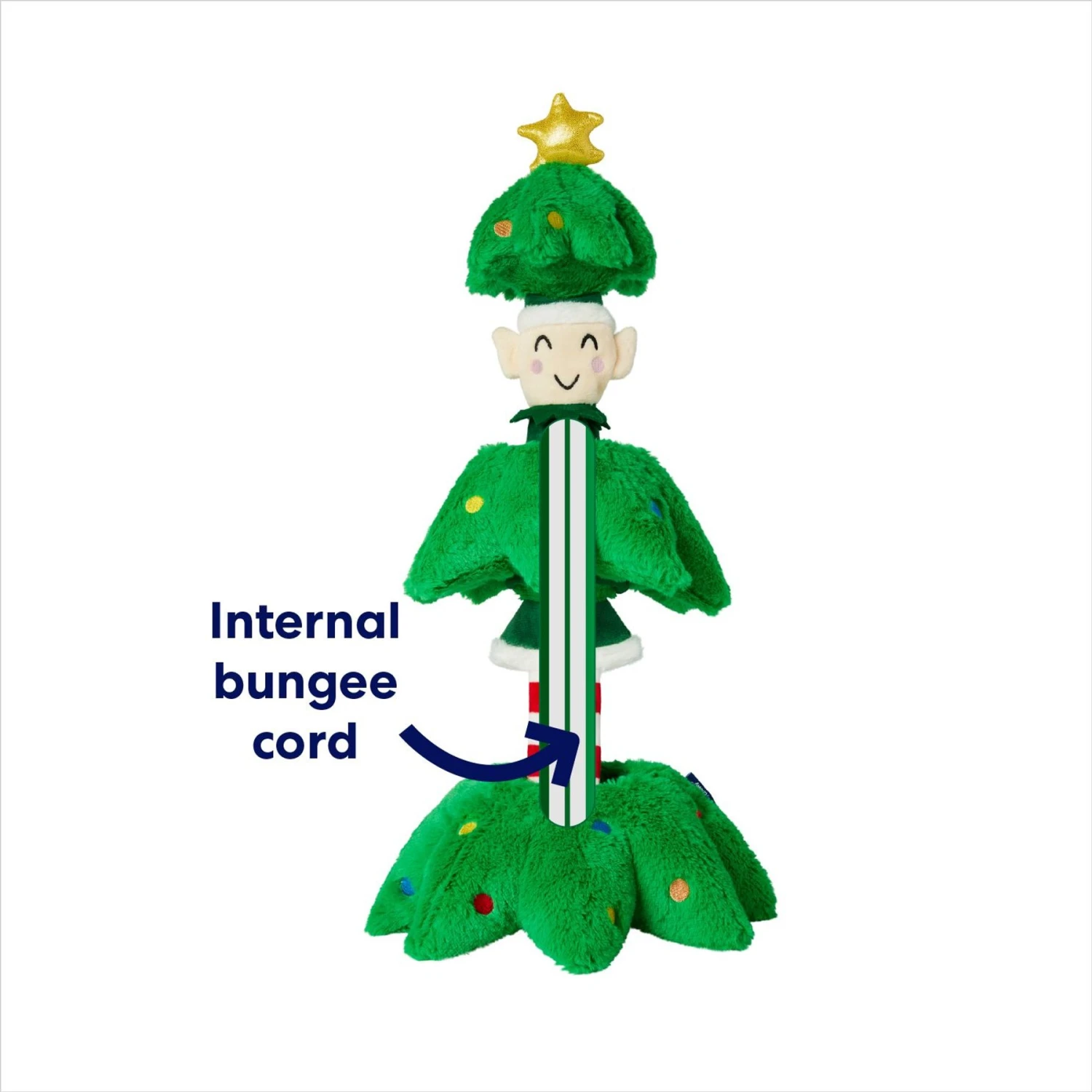 Frisco Holiday Elf in a Tree Bungee Plush Squeaky Dog Toy Frisco Holiday Elf In A Tree Bungee Plush Squeaky Dog Toy -Pet Store 739846 PT2. AC SS1800 V1695045362