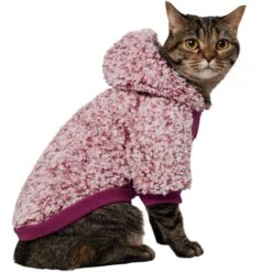 Frisco Textured Wubby 2-Tone Fleece Dog & Cat Hoodie