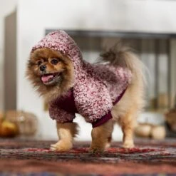 Frisco Textured Wubby 2-Tone Fleece Dog & Cat Hoodie -Pet Store 742406 PT7. AC SS1800 V1692378336