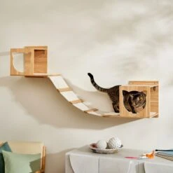 Frisco Cushioned Wall Mounted Cat Wall Shelf & Frisco Cat Silhouette With Bridge Wall Mounted Cat Wall Shelves 7 Frisco Cushioned Wall Mounted Cat Wall Shelf & Frisco Cat Silhouette With Bridge Wall Mounted Cat Wall Shelves -Pet Store 785550 PT5. AC SS1800 V1677600274