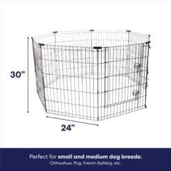 Frisco Wire Dog & Small Pet Exercise Pen With Step-Through Door 3 Frisco Wire Dog & Small Pet Exercise Pen With Step-Through Door -Pet Store 97484 PT1. AC SS1800 V1667228184