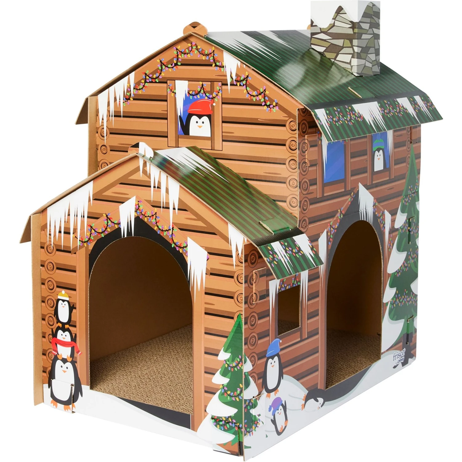 Frisco Holiday Log Cabin Cardboard Cat House & Frisco Holiday Christmas Tree Cardboard Cat House Frisco Holiday Log Cabin Cardboard Cat House & Frisco Holiday Christmas Tree Cardboard Cat House -Pet Store 986238 PT1. AC SS1800 V1698258344
