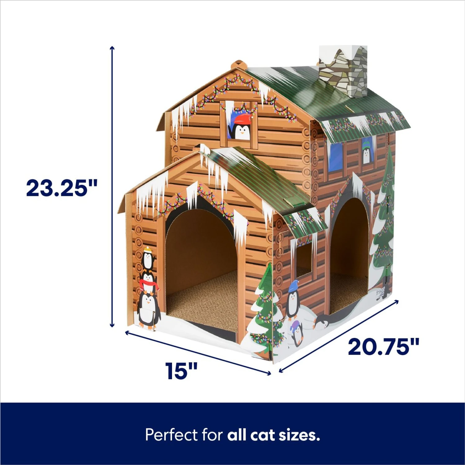 Frisco Holiday Log Cabin Cardboard Cat House & Frisco Holiday Christmas Tree Cardboard Cat House Frisco Holiday Log Cabin Cardboard Cat House & Frisco Holiday Christmas Tree Cardboard Cat House -Pet Store 986238 PT2. AC SS1800 V1698258055