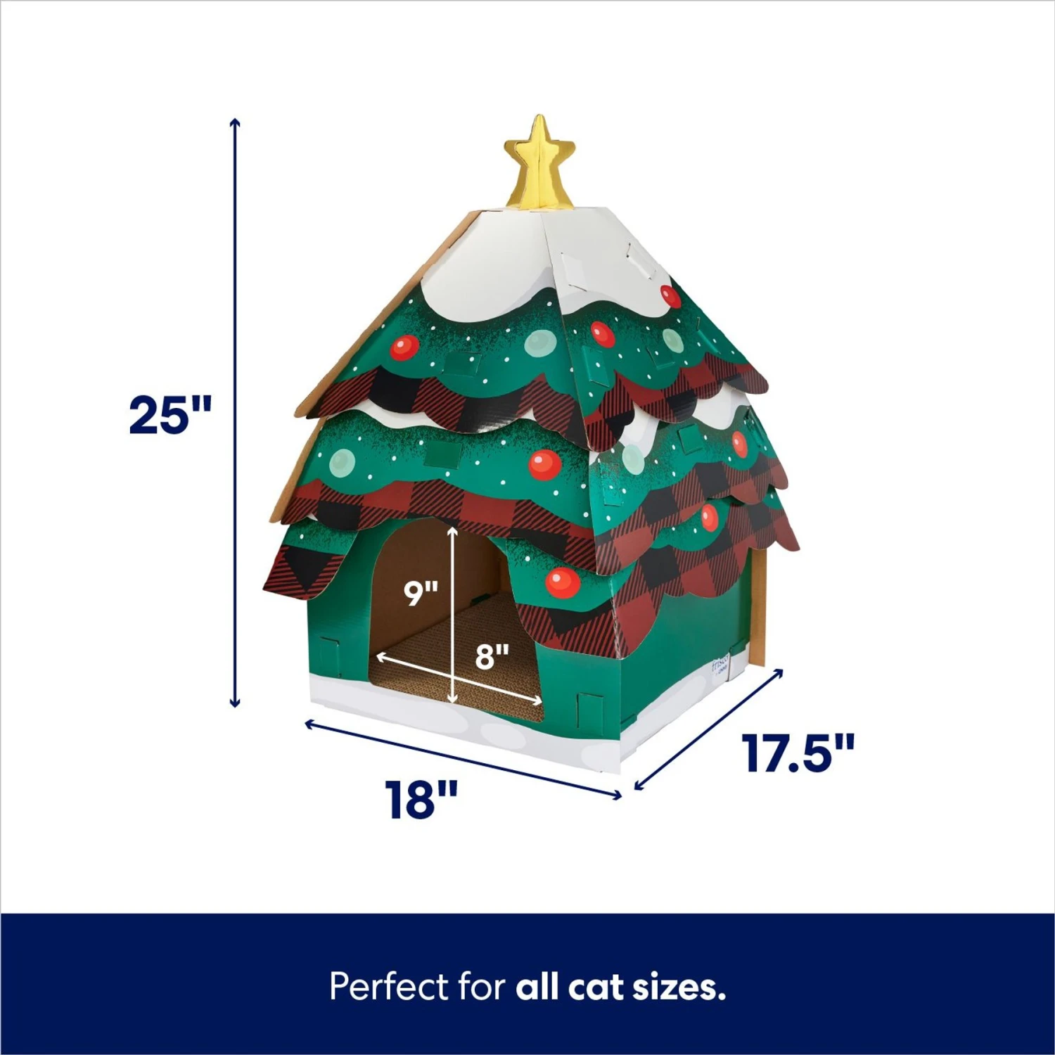 Frisco Holiday Log Cabin Cardboard Cat House & Frisco Holiday Christmas Tree Cardboard Cat House Frisco Holiday Log Cabin Cardboard Cat House & Frisco Holiday Christmas Tree Cardboard Cat House -Pet Store 986238 PT6. AC SS1800 V1698258344