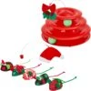 Frisco Holiday Santa Hat & Mistletoe Cat Tracks Cat Toy & Frisco Holiday Mice Cat Toy With Catnip, 5 Count -Pet Store 986278 MAIN. AC SS1800 V1698258116